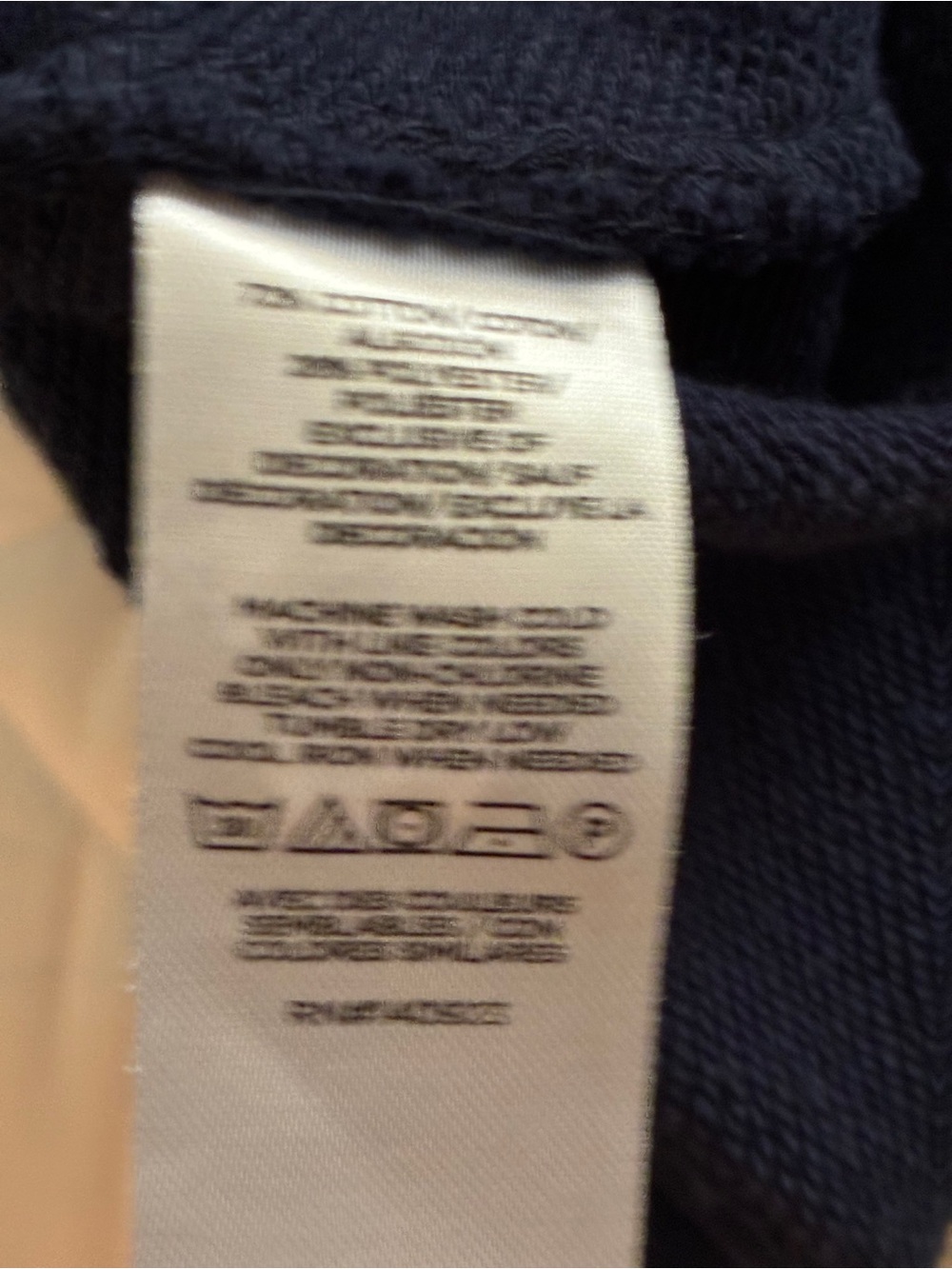 Like new Loft Parisian Sweatshirt Navy "Rue Saint Honore" Pullover Sz S - Picture 12 of 12